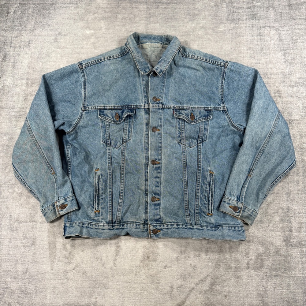 Levis Jacket Mens XL Blue Denim Vintage Type 3 Trucker Made in USA 70507-0389